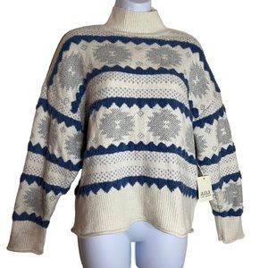 ana a new approach whisper pattern Women’s Soft & Comfy sweater size PXL